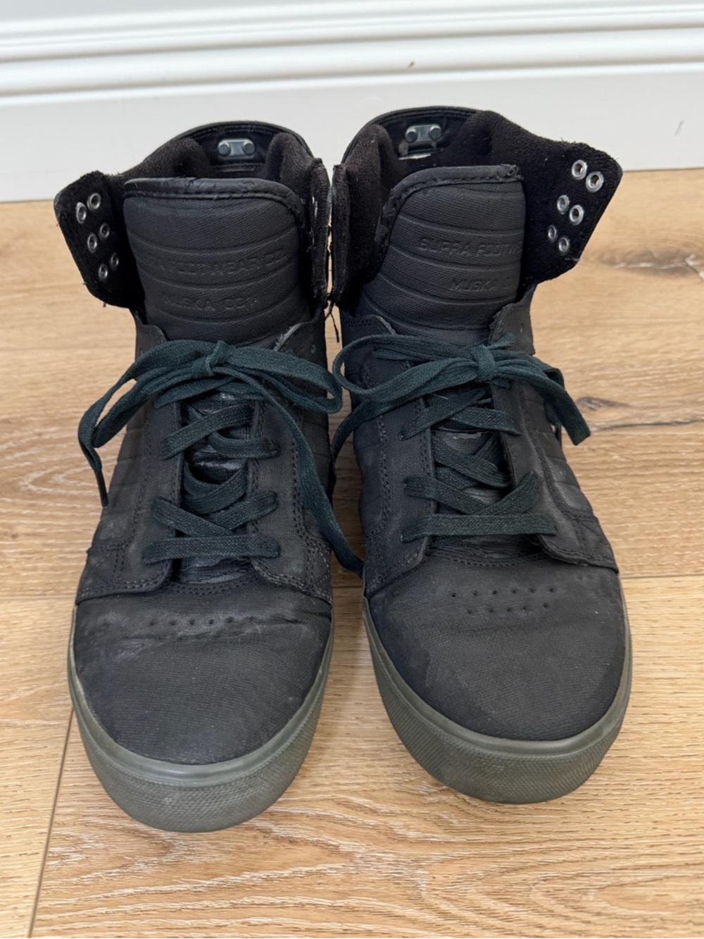 Supra Muska 001 triple black high top sneakers - Picture 2 of 9